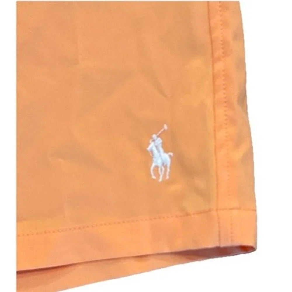 Polo Ralph Lauren Men 4XL Tall Classic Traveler Swim Shorts Coral Orange 6